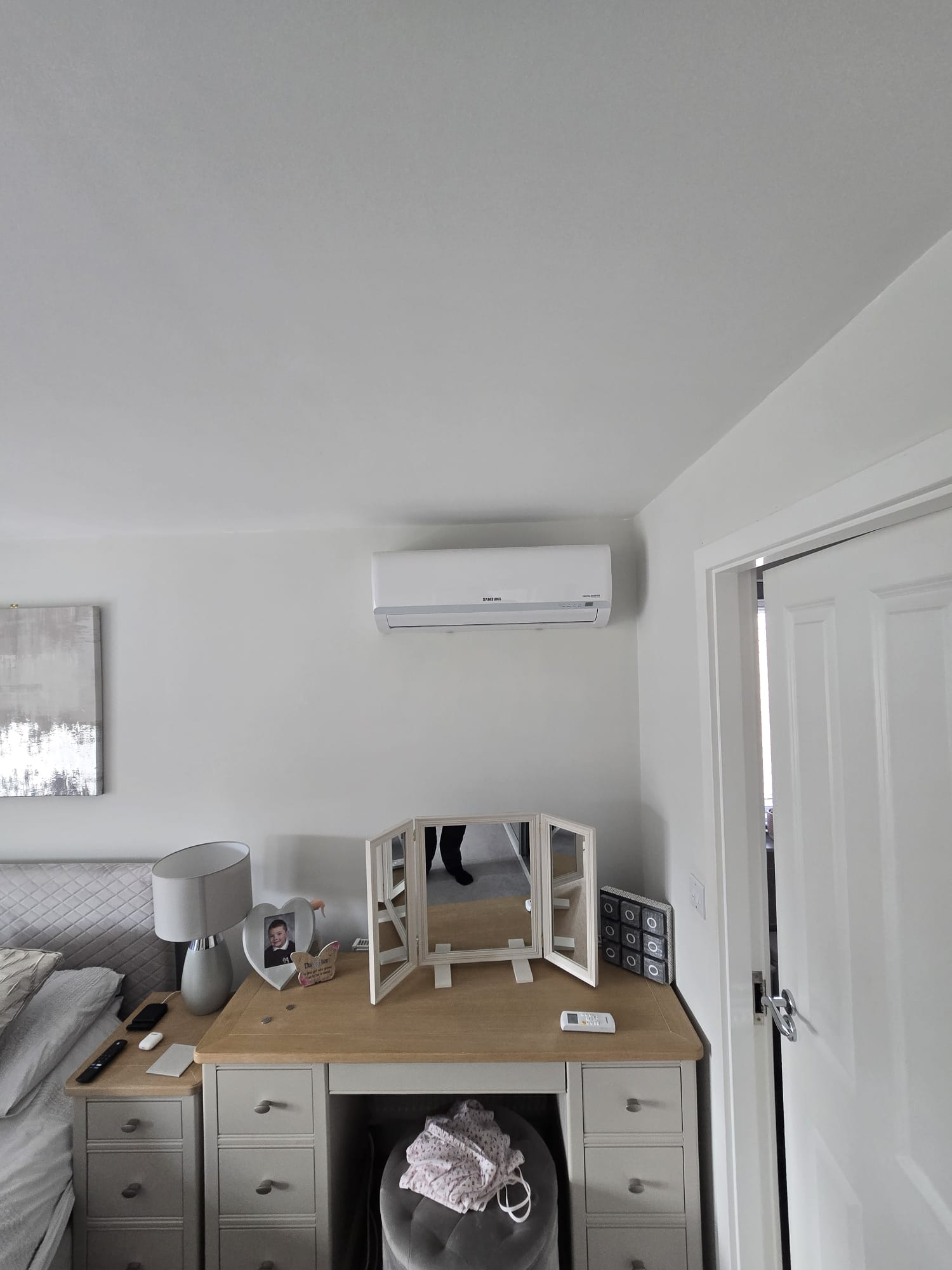 Master bedroom air conditioning installation by Polar Breeze